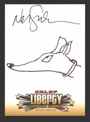 2011 CBLDF Liberty Artist Sketch Coraline Trading Card by Neil Gaiman   - TvMovieCards.com