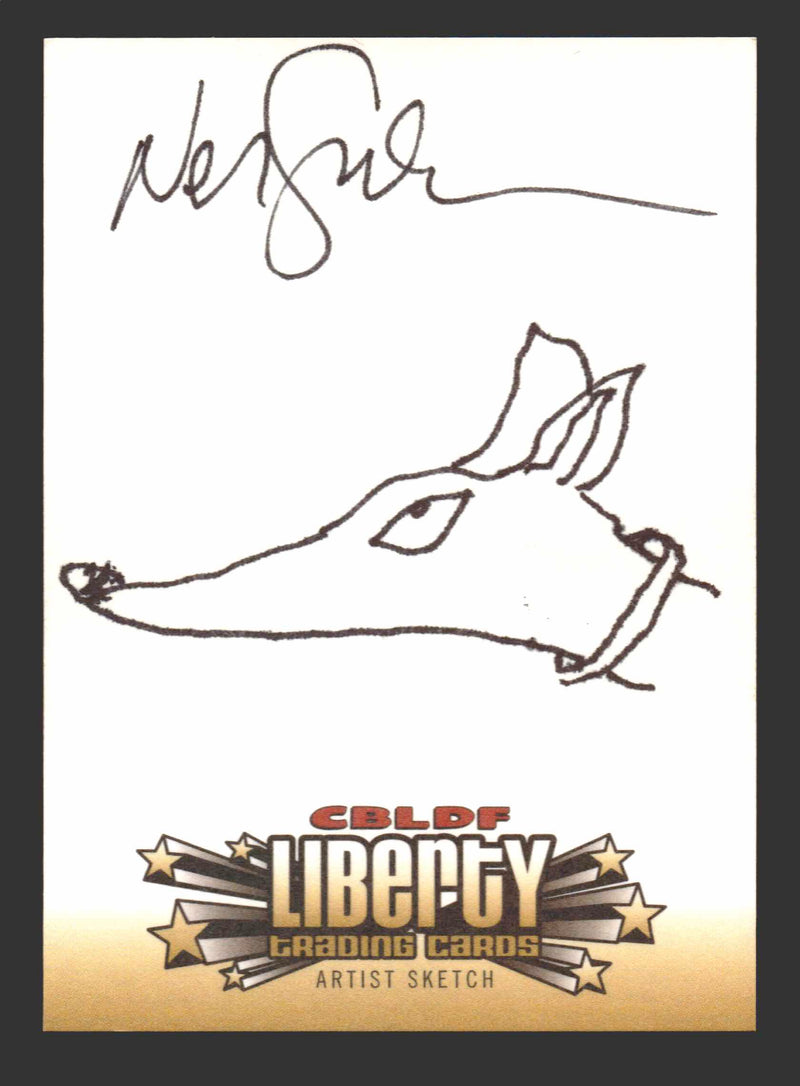 2011 CBLDF Liberty Artist Sketch Coraline Trading Card by Neil Gaiman   - TvMovieCards.com