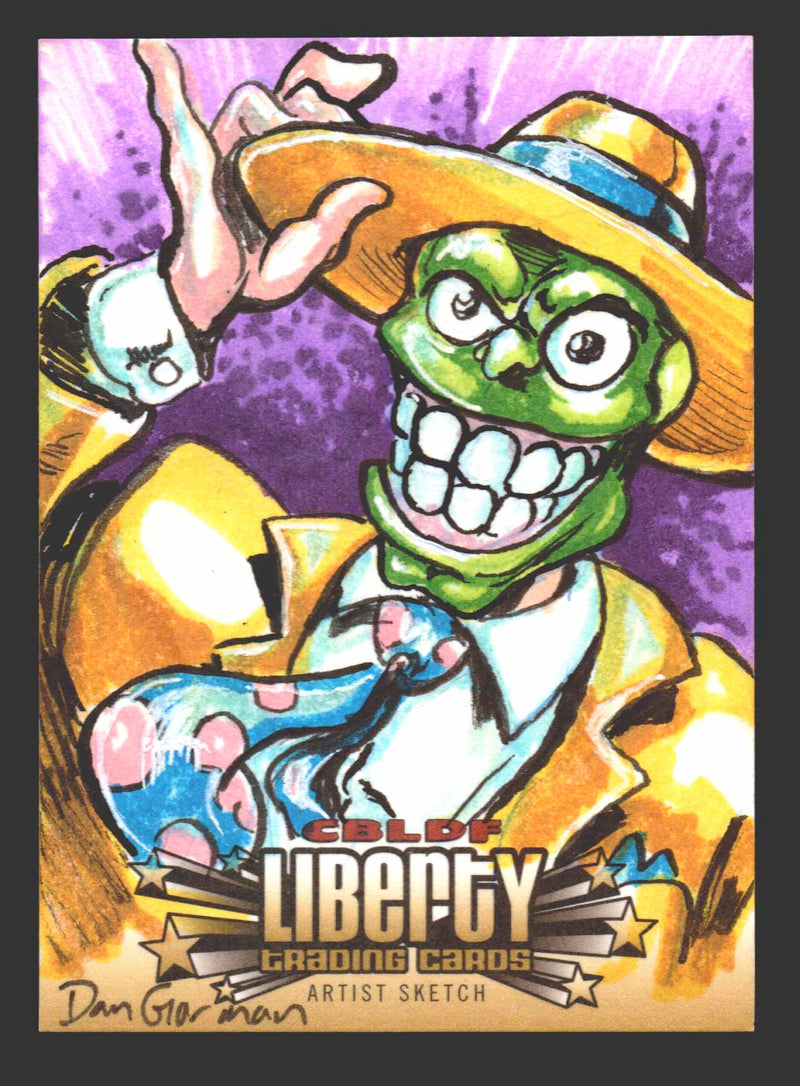 2011 Cryptozoic CBLDF Liberty Artist Sketch Card The Mask by Dan Gorman   - TvMovieCards.com