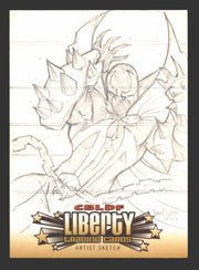 2011 Cryptozoic CBLDF Liberty Artist Sketch Card Bone by Vince Sunico   - TvMovieCards.com