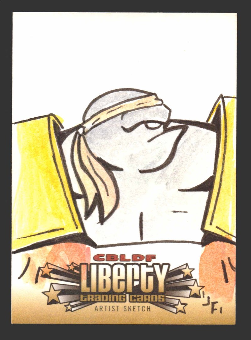 2011 Cryptozoic CBLDF Liberty Artist Sketch Card by Jerry Fleming   - TvMovieCards.com