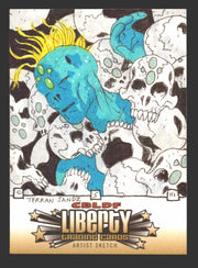 2011 Cryptozoic CBLDF Liberty Artist Sketch Card TERRAN SANDZ by Chip Skelton   - TvMovieCards.com