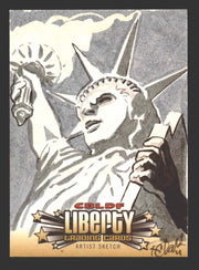 2011 Cryptozoic CBLDF Liberty Artist Sketch Card by Richard Clark   - TvMovieCards.com