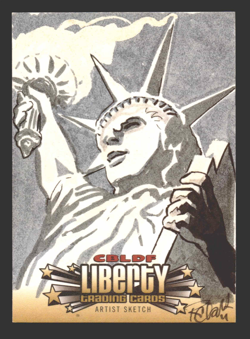 2011 Cryptozoic CBLDF Liberty Artist Sketch Card by Richard Clark   - TvMovieCards.com