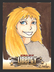 2011 Cryptozoic CBLDF Liberty Artist Sketch Trading Card by Jason Durden - TvMovieCards.com