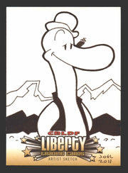 2011 Cryptozoic CBLDF Liberty Artist Sketch Card by Joel Carroll   - TvMovieCards.com
