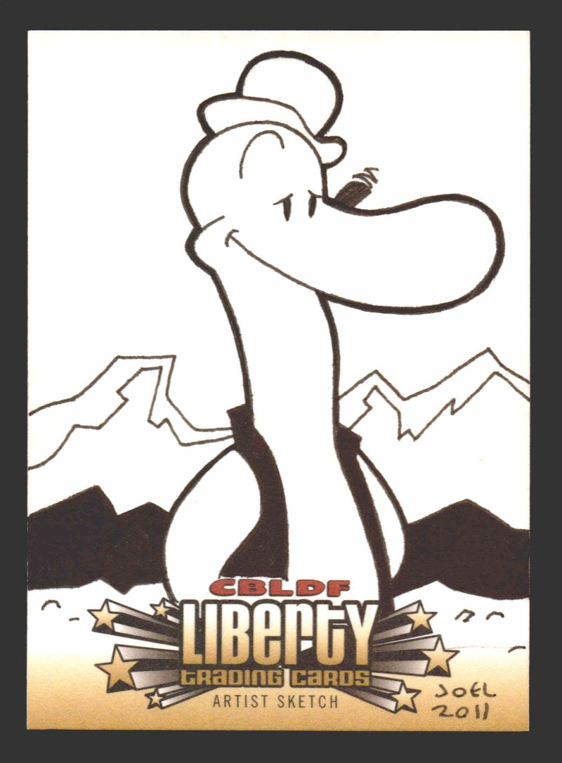 2011 Cryptozoic CBLDF Liberty Artist Sketch Card by Joel Carroll   - TvMovieCards.com