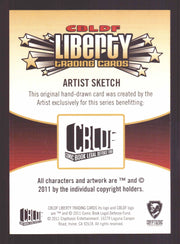 2011 Cryptozoic CBLDF Liberty Artist Sketch Card by Joel Carroll   - TvMovieCards.com
