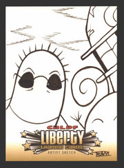 2011 CBLDF Comic Book Legal Defense Fund Liberty Artist Sketch Trading Card   - TvMovieCards.com
