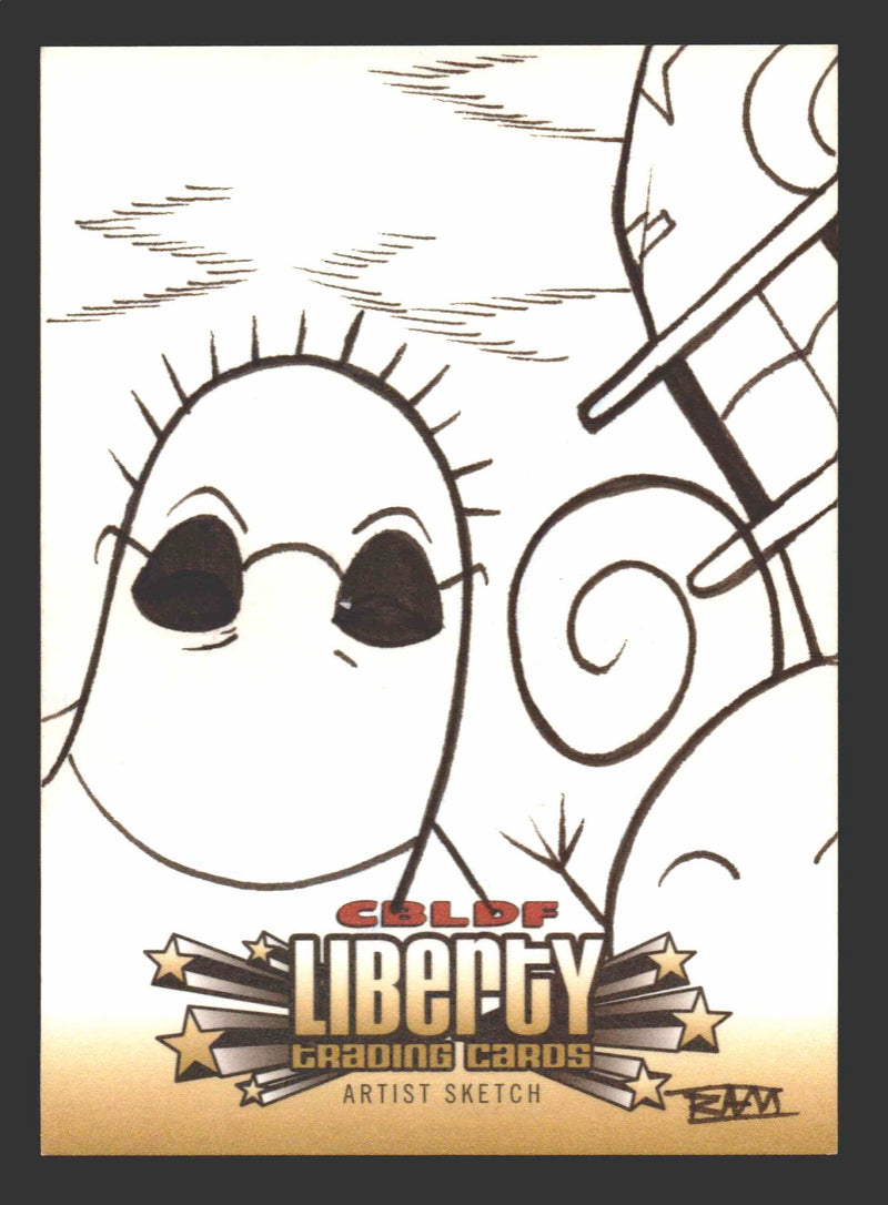 2011 CBLDF Comic Book Legal Defense Fund Liberty Artist Sketch Trading Card   - TvMovieCards.com