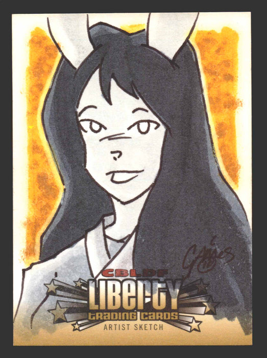 2011 Cryptozoic CBLDF Liberty Artist Sketch Card by Christian James Thomas - TvMovieCards.com