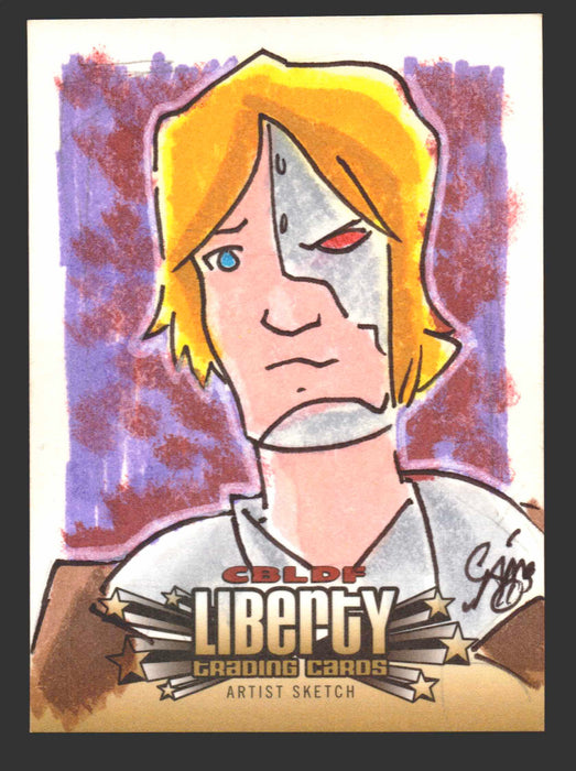 2011 Cryptozoic CBLDF Liberty Artist Sketch Card by Christian James Thomas - TvMovieCards.com