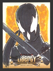 2011 Cryptozoic CBLDF Liberty Artist Sketch Card by Christian James Thomas - TvMovieCards.com