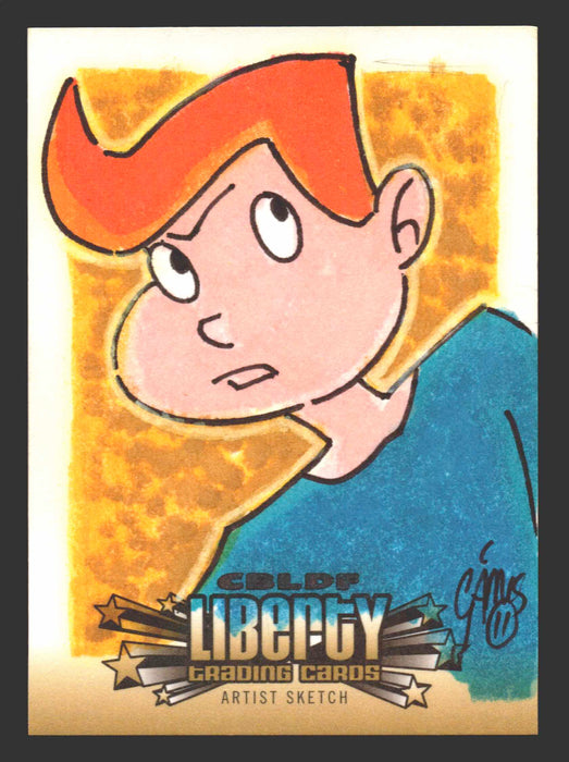 2011 Cryptozoic CBLDF Liberty Artist Sketch Card by Christian James Thomas - TvMovieCards.com