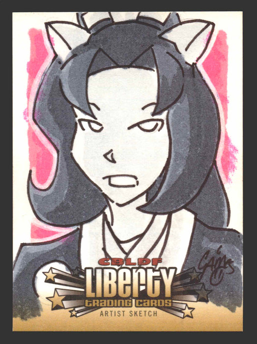 2011 Cryptozoic CBLDF Liberty Artist Sketch Card by Christian James Thomas - TvMovieCards.com