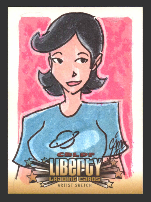 2011 Cryptozoic CBLDF Liberty Artist Sketch Card by Christian James Thomas - TvMovieCards.com