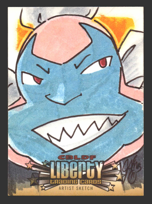 2011 Cryptozoic CBLDF Liberty Artist Sketch Card by Christian James Thomas - TvMovieCards.com
