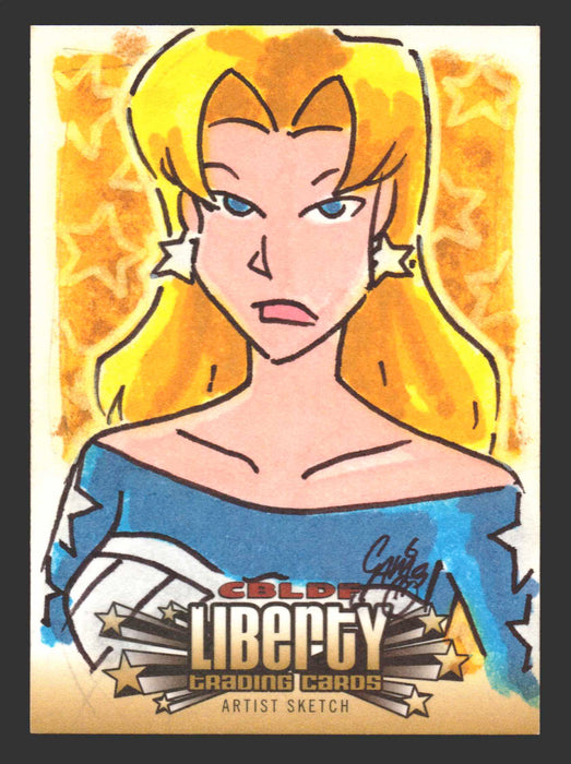 2011 Cryptozoic CBLDF Liberty Artist Sketch Card by Christian James Thomas - TvMovieCards.com