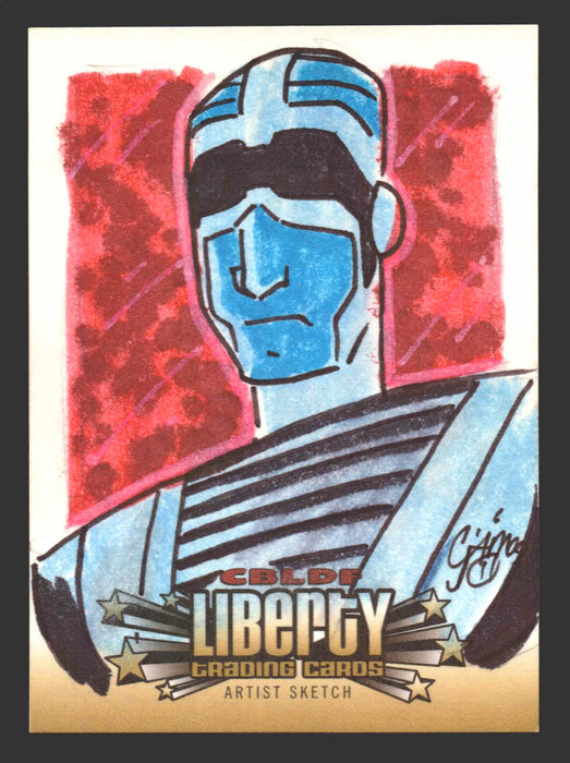 2011 Cryptozoic CBLDF Liberty Artist Sketch Card by Christian James Thomas - TvMovieCards.com