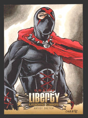2011 Cryptozoic CBLDF Liberty Artist Sketch Card by Chris "Cabbie" Bradberry - TvMovieCards.com