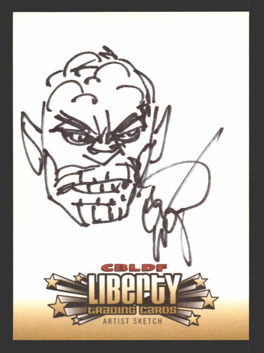 2011 Cryptozoic CBLDF Liberty Artist Sketch Card by Erik Larson - TvMovieCards.com
