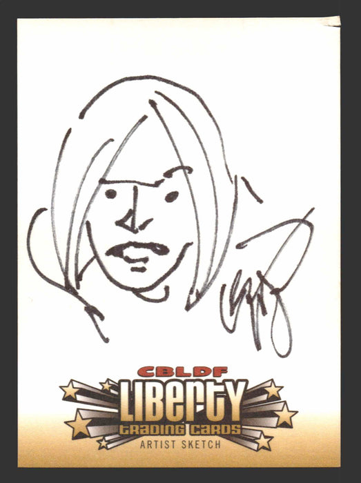 2011 Cryptozoic CBLDF Liberty Artist Sketch Card by Erik Larson - TvMovieCards.com