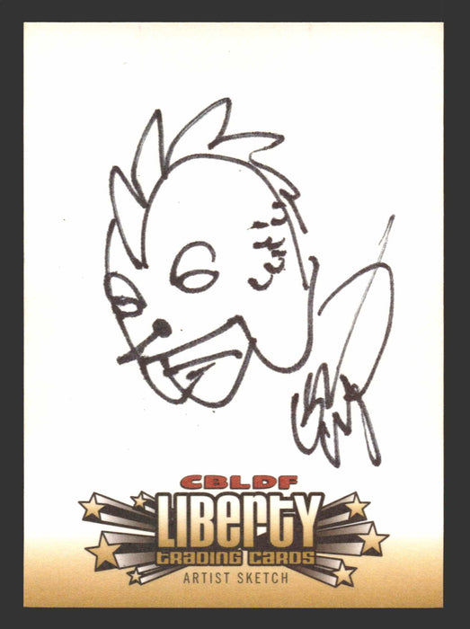 2011 Cryptozoic CBLDF Liberty Artist Sketch Card by Erik Larson - TvMovieCards.com