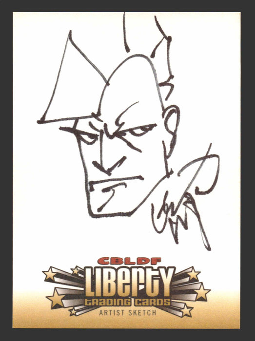 2011 Cryptozoic CBLDF Liberty Artist Sketch Card by Erik Larson - TvMovieCards.com
