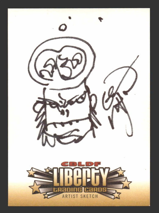 2011 Cryptozoic CBLDF Liberty Artist Sketch Card by Erik Larson - TvMovieCards.com