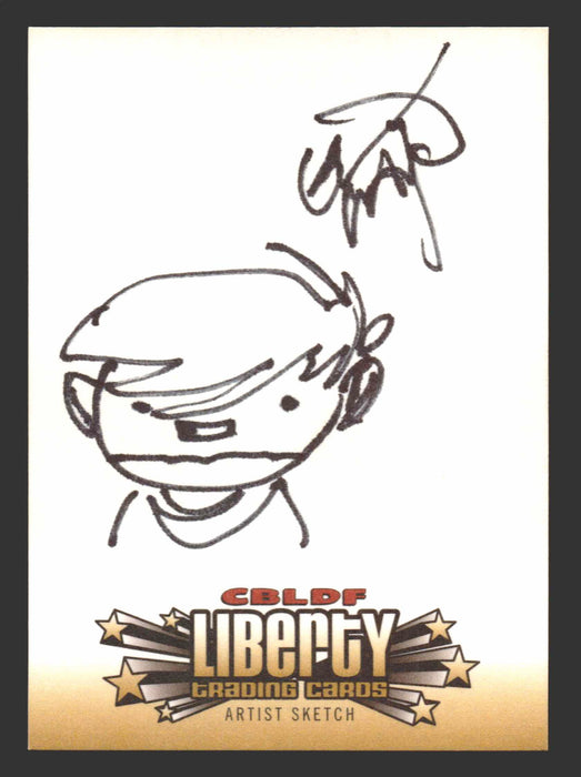 2011 Cryptozoic CBLDF Liberty Artist Sketch Card by Erik Larson - TvMovieCards.com