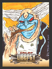 2011 Cryptozoic CBLDF Liberty Artist Sketch Card by Victor "Victomon" Rodriguez - TvMovieCards.com