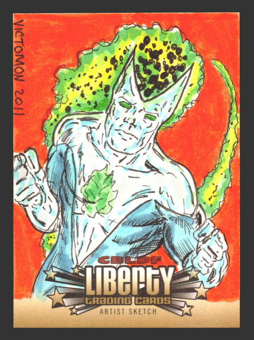 2011 Cryptozoic CBLDF Liberty Artist Sketch Card by Victor "Victomon" Rodriguez - TvMovieCards.com