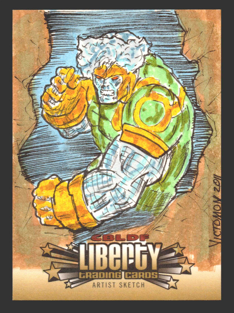 2011 Cryptozoic CBLDF Liberty Artist Sketch Card by Victor "Victomon" Rodriguez - TvMovieCards.com