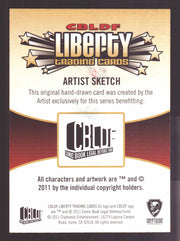 2011 Cryptozoic CBLDF Liberty Artist Sketch Trading Card by Chris Thorne - TvMovieCards.com