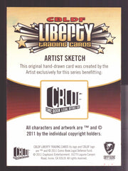 2011 Cryptozoic CBLDF Liberty Artist Sketch Trading Card by Chris Thorne - TvMovieCards.com