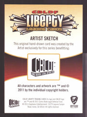2011 CBLDF Liberty Artist Sketch Coraline Trading Card by Neil Gaiman - TvMovieCards.com