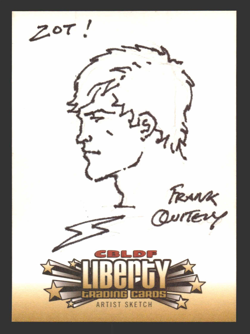 2011 Cryptozoic CBLDF Liberty Hand drawn Artist Sketch Card by Frank Quitely - TvMovieCards.com