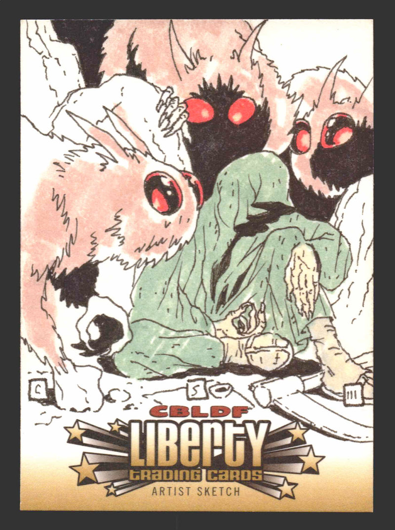 2011 Cryptozoic CBLDF Liberty Artist Sketch Card by Chip Skelton - TvMovieCards.com