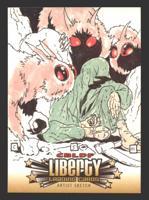 2011 Cryptozoic CBLDF Liberty Artist Sketch Card by Chip Skelton - TvMovieCards.com