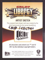 2011 Cryptozoic CBLDF Liberty Artist Sketch Card by Chip Skelton - TvMovieCards.com