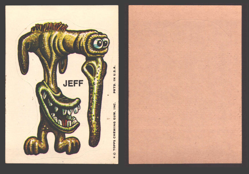 1973-74 Ugly Stickers Tan Back Trading Card You Pick Singles #1-110 Topps