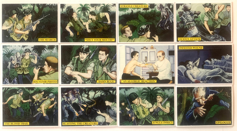 1990 Jungle Parasite 12-Card Set Rosem Midnight Madness Horror Comic Art Set Ra - TvMovieCards.com