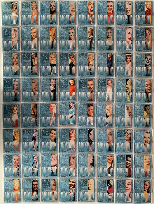 Marilyn Monroe Series One Trading Base Card Set 100 Cards 1993 Sports Time   - TvMovieCards.com