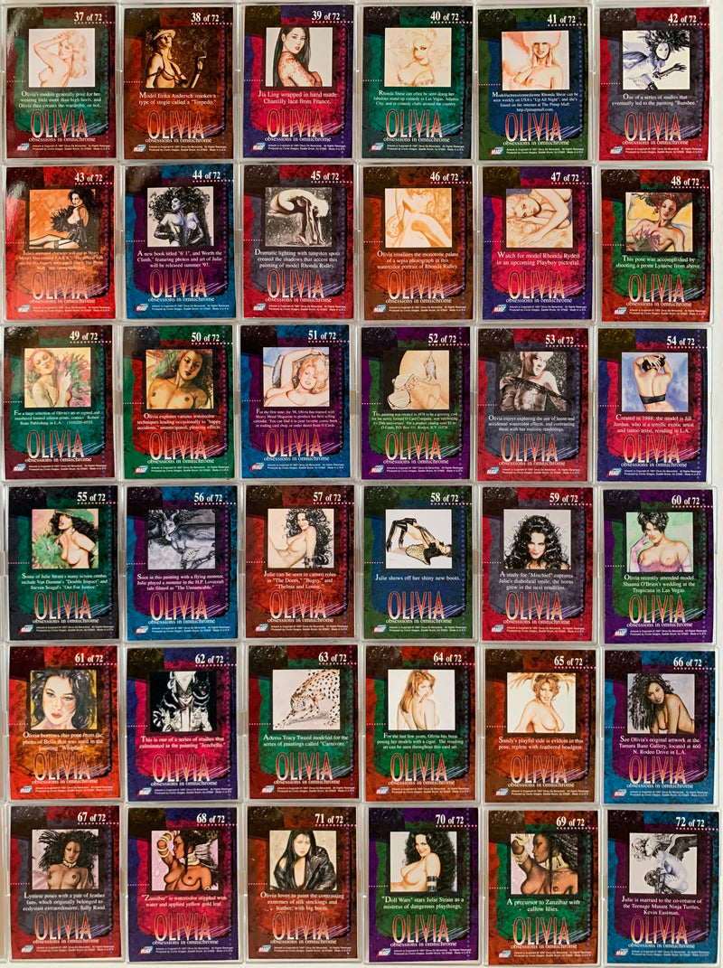 Olivia Obsessions in Omnichrome Base Card Set 72 Cards Comic Images 1997   - TvMovieCards.com