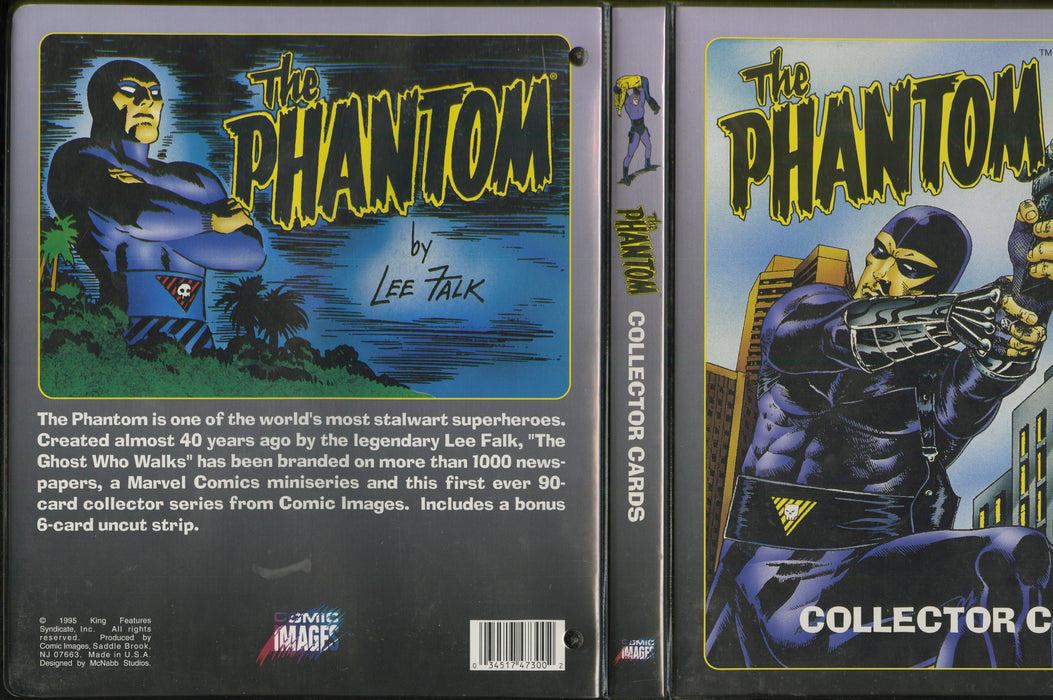 1995 The Phantom Factory Trading Card 3-ring Binder Album Comic Images Empty Used
