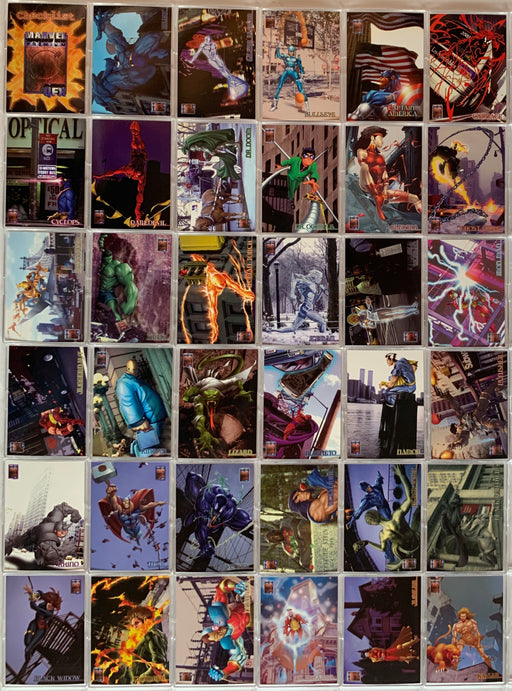 Marvel Premium QFX Base Trading Card Set 72 Cards Fleer/SkyBox 1997   - TvMovieCards.com