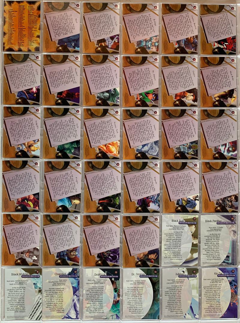 Marvel Premium QFX Base Trading Card Set 72 Cards Fleer/SkyBox 1997   - TvMovieCards.com