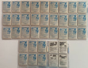 Vintage 1985 Fleer Robot Wars Rub-Off Games & Stickers Complete Set 33 Stickers - TvMovieCards.com
