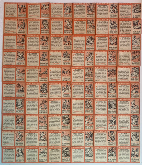 1954 Tarzan & Savage Fury Vintage 3D Trading Card Set 60/60 Cards Topps - TvMovieCards.com