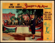 1959 A Stranger in My Arms #3 Lobby Card 11x14 June Allyson Jeff Chandler - TvMovieCards.com